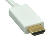 10ft Mini DisplayPort 1.2 to 4K HDMI Cable with Audio Support