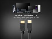 1.5ft High Speed HDMI Cable with Ethernet 28 AWG