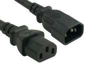 1.5ft 16 AWG Computer Power Extension Cord (IEC320 C13 to IEC320 C14)