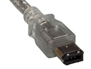 10ft IEEE 1394b FireWire 800 9-pin to 6-pin, Clear