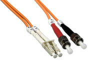 1m LC/ST Duplex 50/125 Multimode OM2 Fiber Optic Cable
