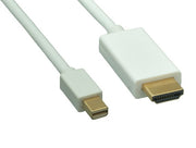 6ft Mini DisplayPort 1.2 to 4K HDMI Cable with Audio Support