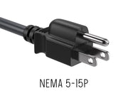 3ft Outlet Saver Power Extension Cord (NEMA 5-15P to NEMA 5-15R)