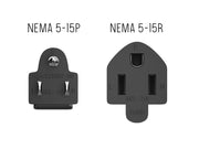 2ft Outlet Saver Power Extension Cord (NEMA 5-15P to NEMA 5-15R)