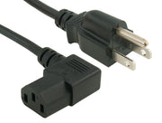6ft Universal Right Angle Power Cord (NEMA 5-15P to IEC320 C13R)