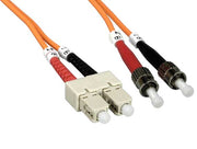 1m SC/ST Duplex 50/125 Multimode OM2 Fiber Optic Cable