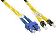 3m ST/SC Duplex 9/125 Single Mode Fiber Optic Cable