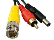 75ft Video, Audio & Power Security Camera Cable, BNC M/M, RCA M/M, DC M/F