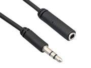 25ft 3.5mm Stereo Male to Female Extension Audio Cable Slim Type