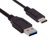 2m USB 3.1 Gen 2 A Male to C Male Cable 10G 3A, Black