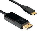 3ft USB 3.1 Type C Male to DisplayPort (4K @ 60Hz) Male Cable, Black