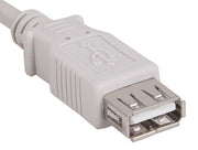 6ft USB 2.0 A Male to A Female Extension Cable, Ash White