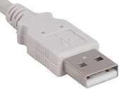 15ft USB 2.0 A Male to A Female Extension Cable, Ash White