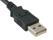 8ft USB 2.0 Panel-Mount Type A Male to Type A Female Cable
