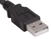 1ft USB 2.0 A Male to A Female Extension Cable, Black