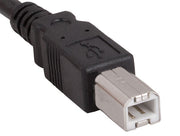 3ft USB 2.0 A Male to B Male Cable, Black