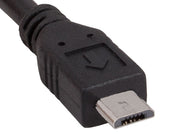 0.5ft USB 2.0 A Male to Micro B Male Cable, Black